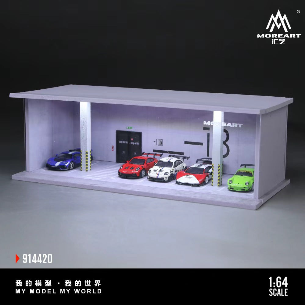 (Coming Soon) MOREART 1:64 1B Underground Parking Theme Lighting Assembly Scene