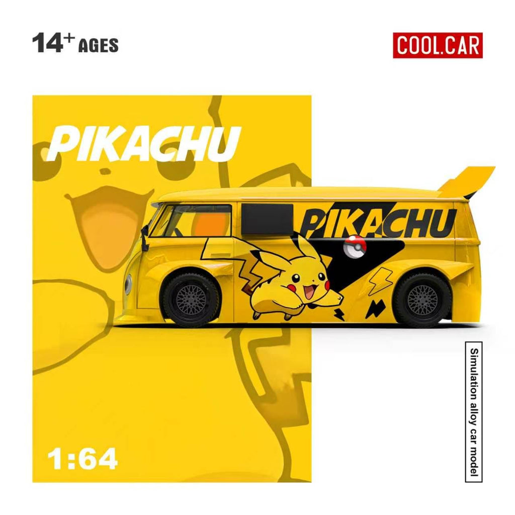 (Coming Soon) COOLCAR 1:64 VW T1 Pikachu Livery Diecast Model