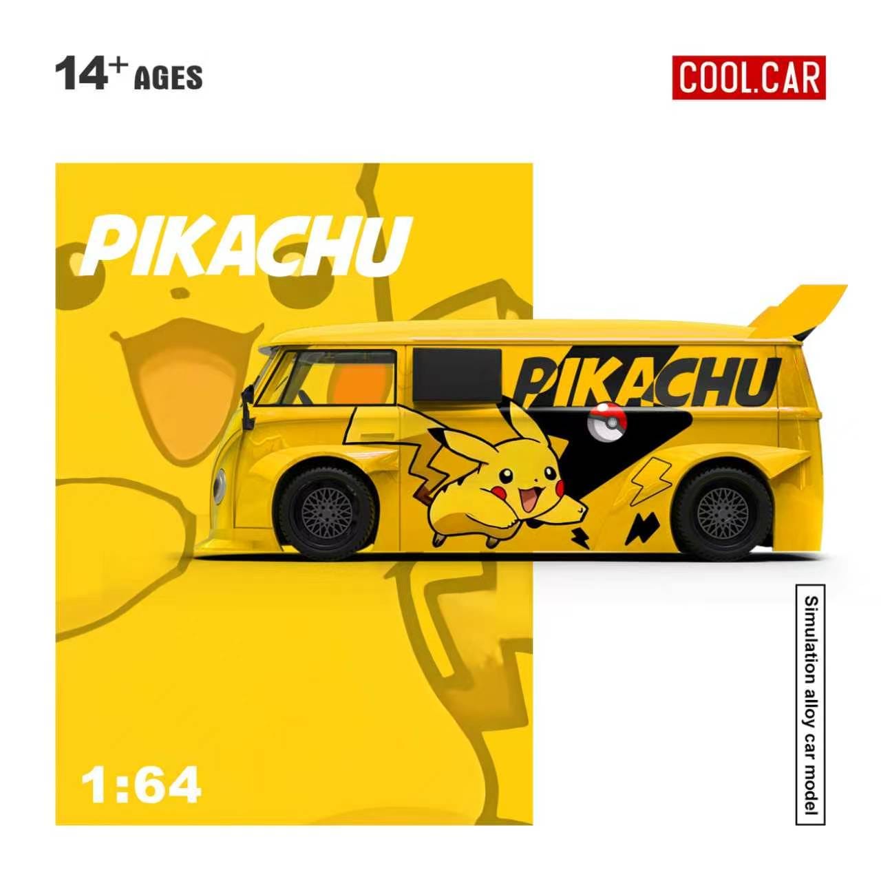 (Coming Soon) COOLCAR 1:64 VW T1 Pikachu Livery Diecast Model