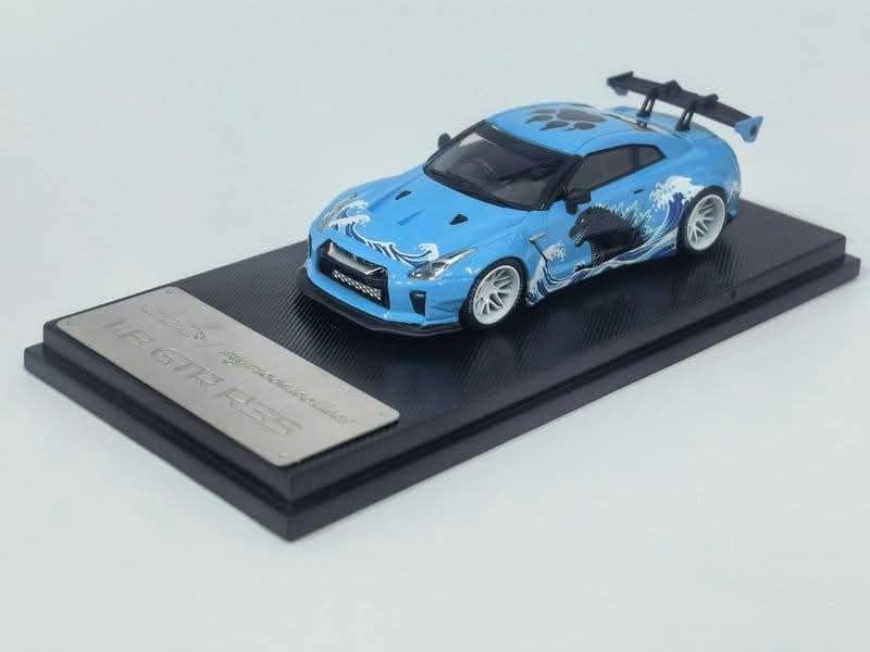 (Coming Soon) MYMODELCOLLECT 1:64 LB GTR R35 1.5 - Blue Godzilla