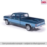 (Coming Soon) IXOAMERICA 1:64 1980 GMC High Sierra K2500 Crew Cab Wideside - Dark Blue Metallic & Medium Blue - Special Two-Tone