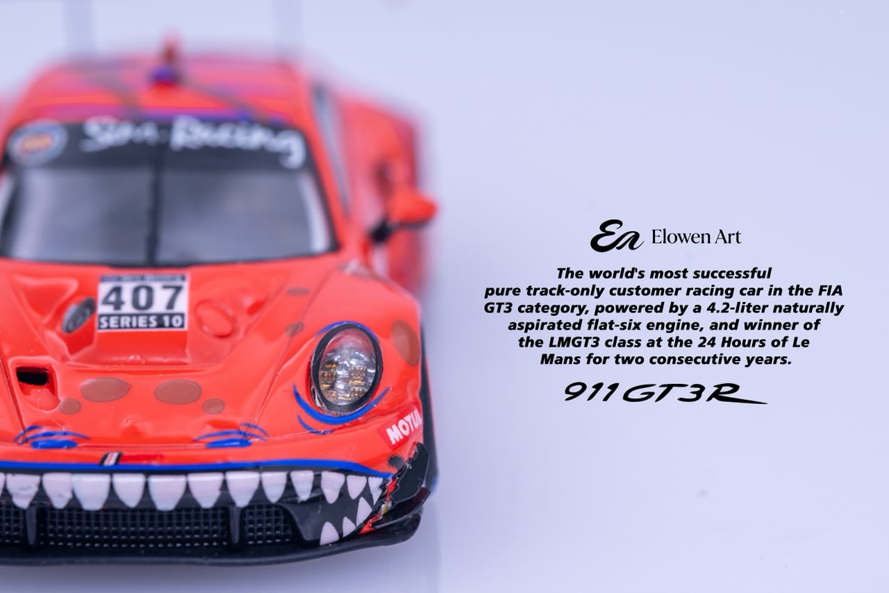 (Coming Soon) ELOWENART 1:64 Porsche 911 GT3 - Red Dragon