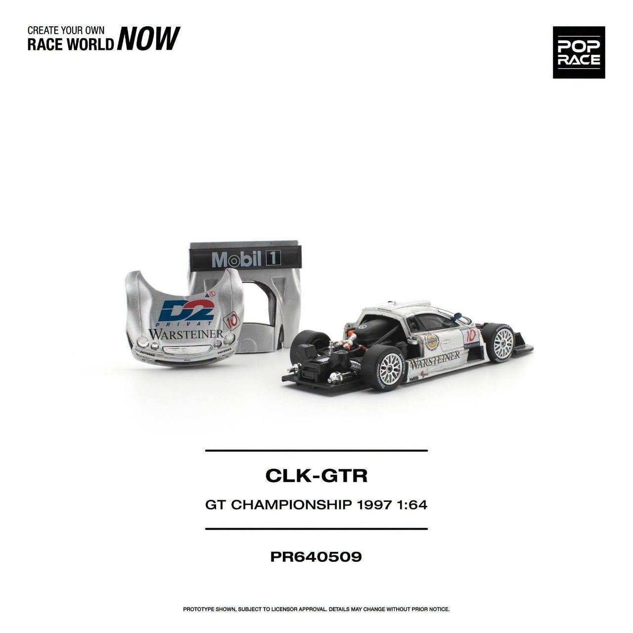 (Coming Soon) POPRACE 1:64 Mercedes-Benz AMG CLK GTR FIA GT Championship 1997