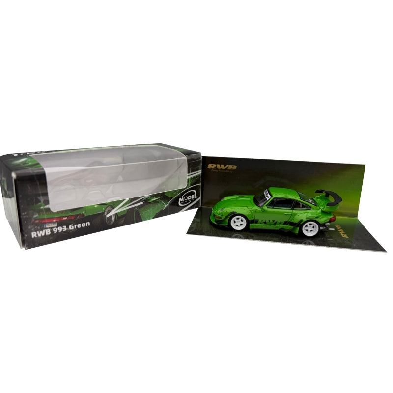 (Coming Soon) MODELMODEL 1:64 Porsche RWB993 - Green