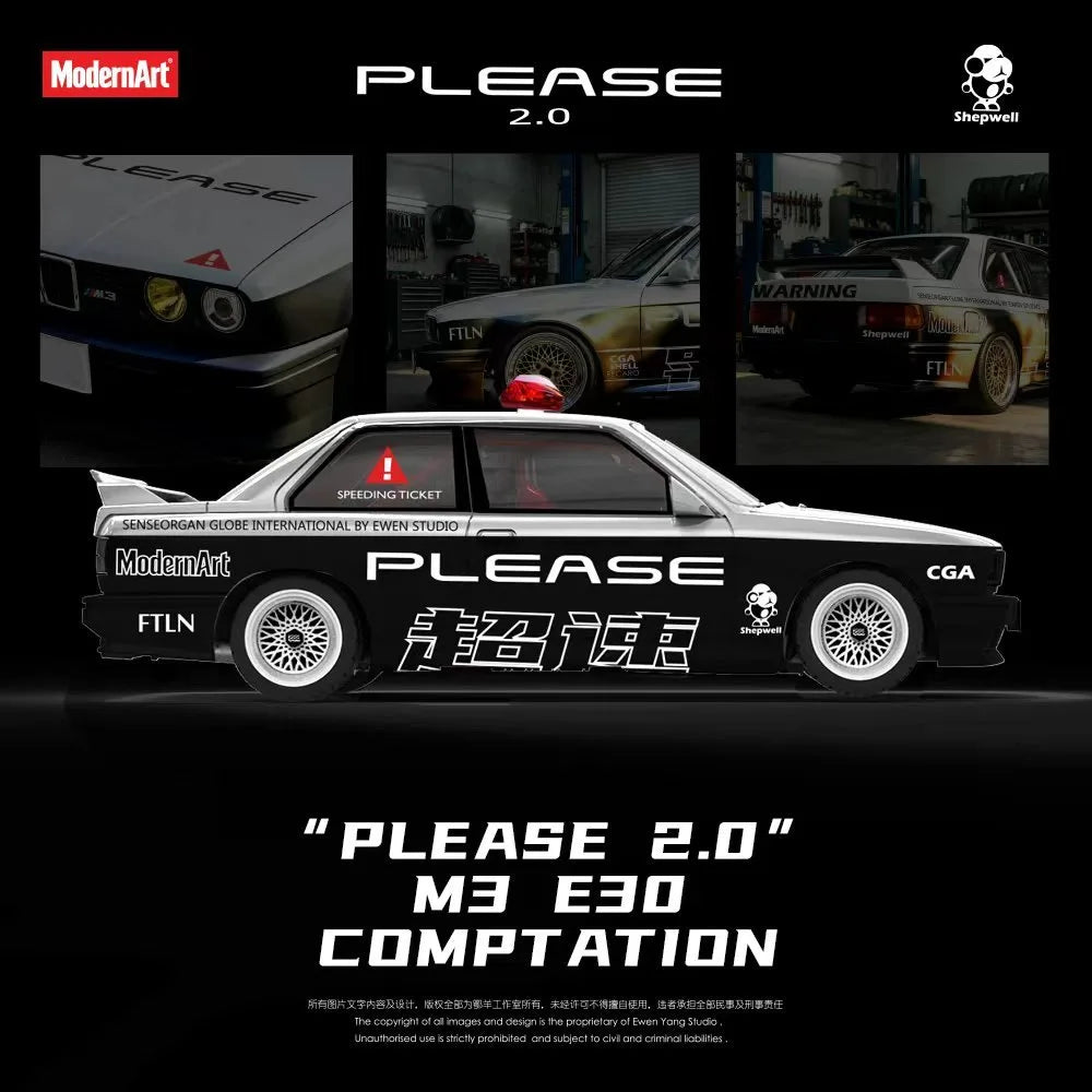 (Coming Soon) MODERNART & SHEPWELL collaboration model - E30 M3 series - "Please 2.0"