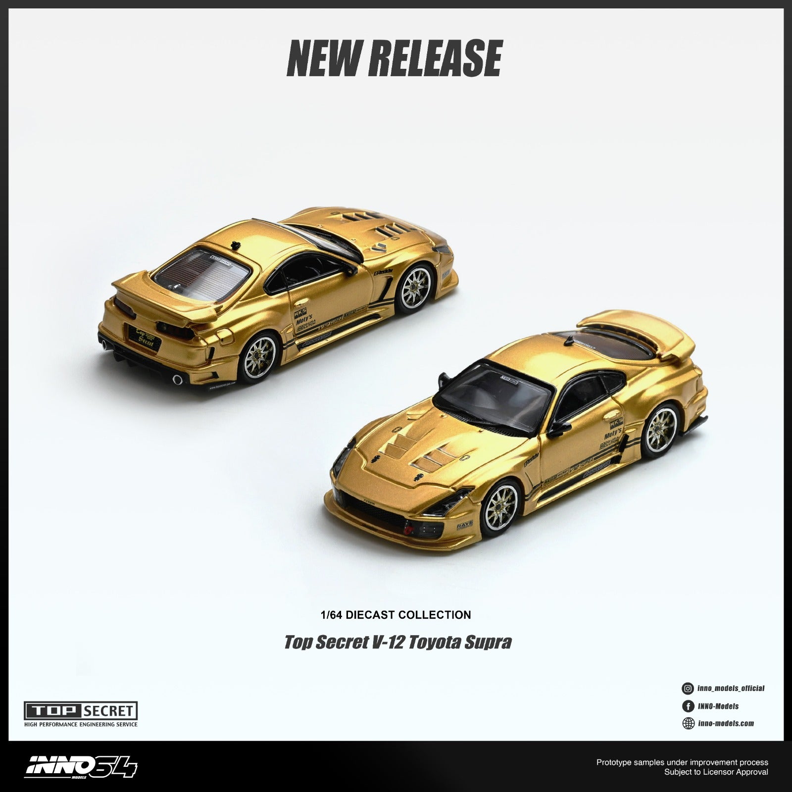 (Coming Soon) INNO64 1/64 TOP SECRET V12 SUPRA