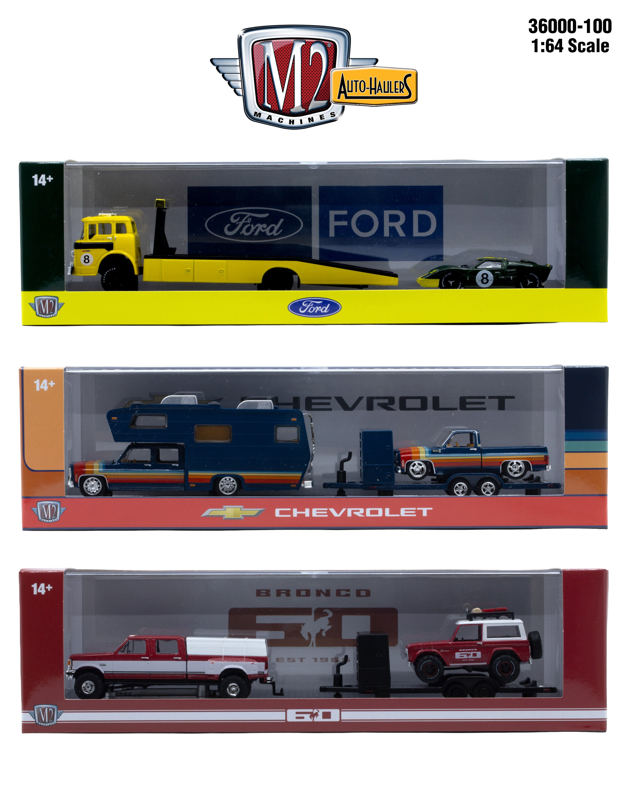 (Pre-Order) M2 MACHINES R100 Auto- Hauler Set 3Pcs Set **DEADLINE June 21st, 2026**