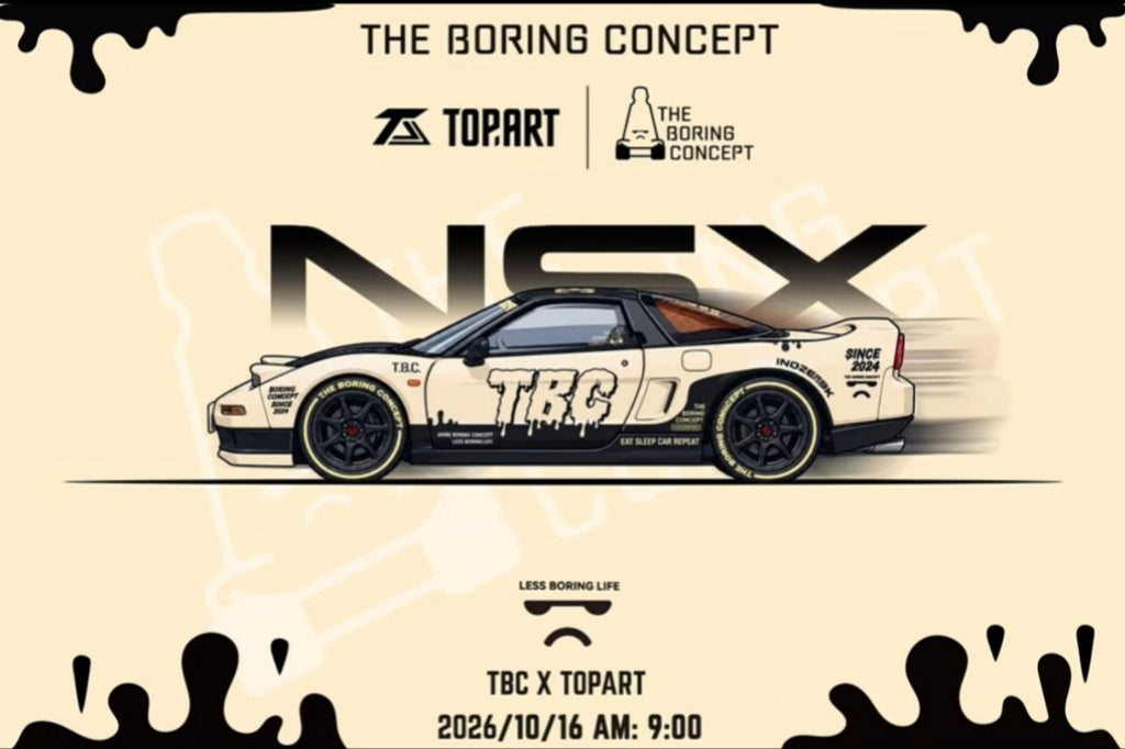 (Coming Soon) TOPART x The Boring Concept 1:64 Honda NSX NA1 APA Expo Exclusive **LIMITED TO 1500pcs**