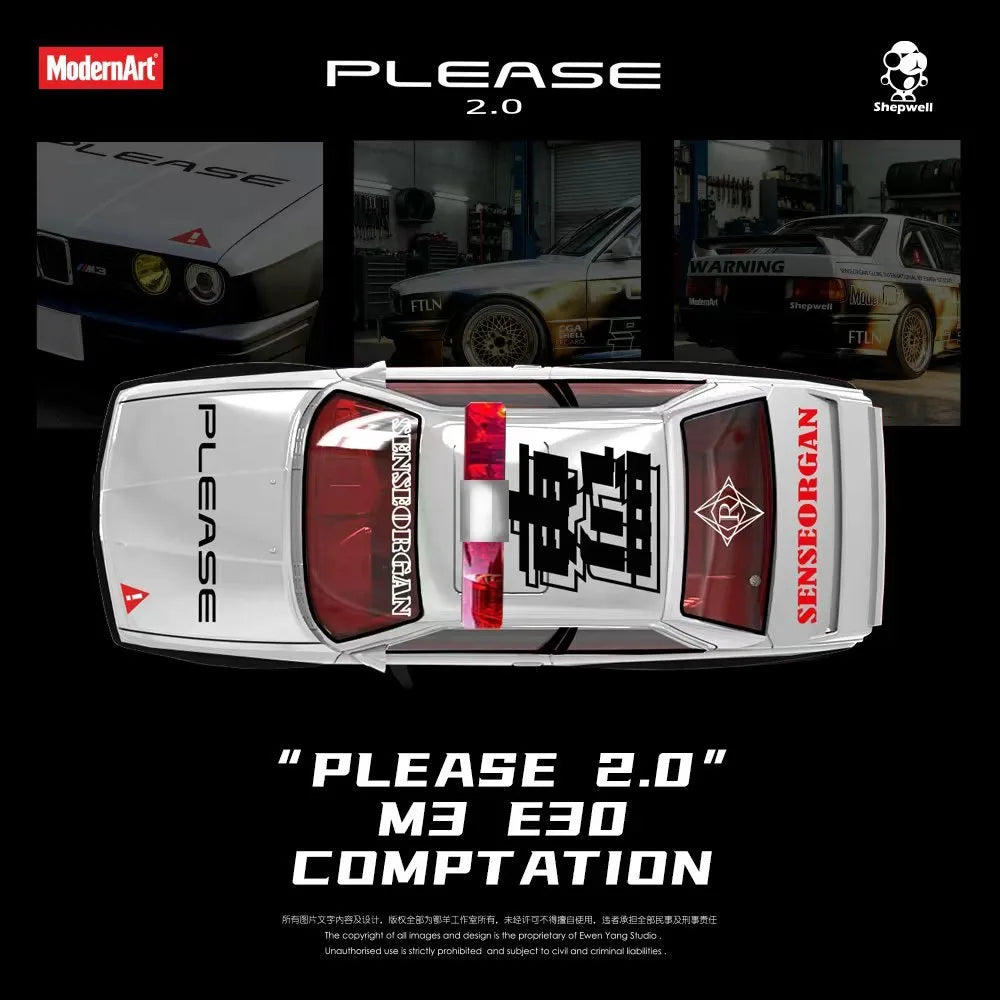(Coming Soon) MODERNART & SHEPWELL collaboration model - E30 M3 series - "Please 2.0"