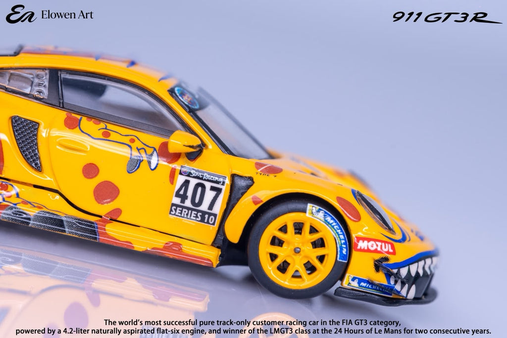(Coming Soon) ELOWENART 1:64 Porsche 911 GT3 - Yellow Dragon