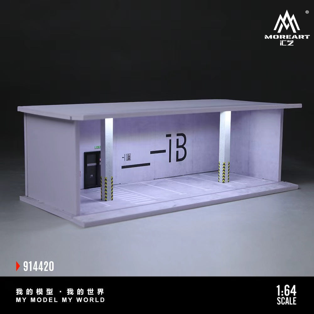 (Coming Soon) MOREART 1:64 1B Underground Parking Theme Lighting Assembly Scene