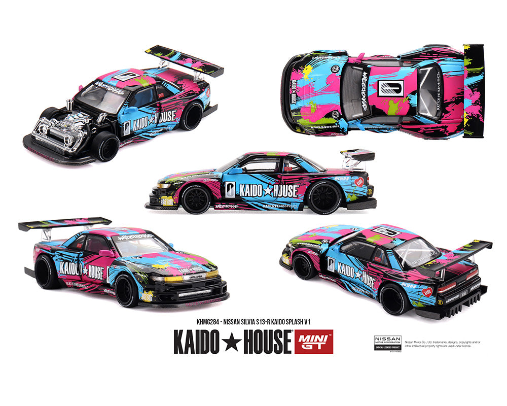 (Coming Soon) Kaido House x Mini GT 1:64 Nissan Silvia S13-R Kaido Splash V1- Limited Edition