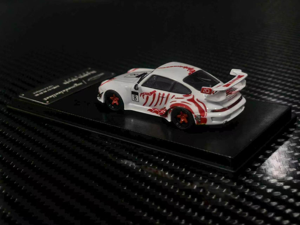 (Coming Soon) MYMODELCOLLECT 1:64 RWB993 High Wing - White, Red