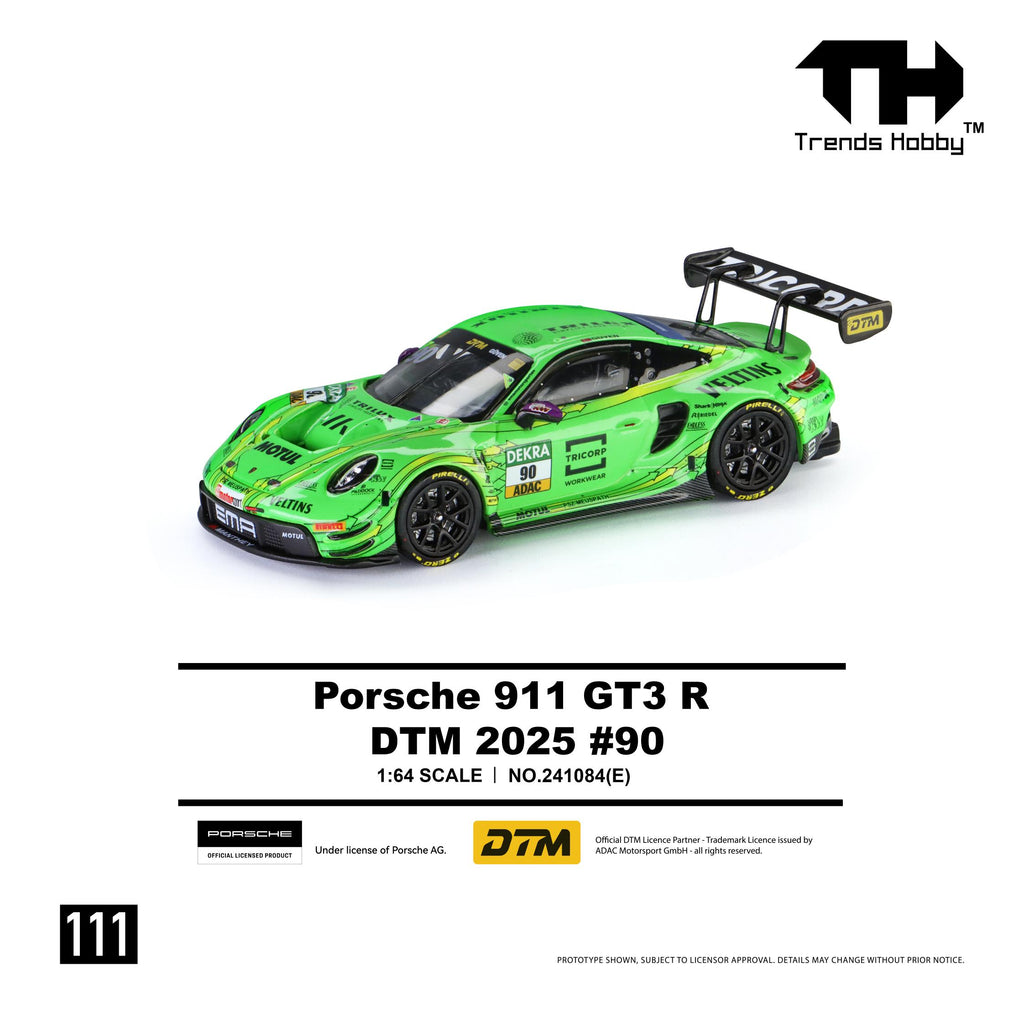 (Coming Soon) TRENDSHOBBY 1/64 Porsche 911 GT3 R - DTM 2025 #90