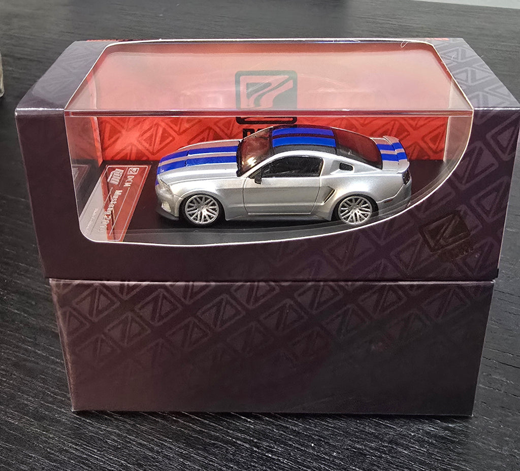 DCM x GDO Hunter GT 2014 "Need for Speed" 1/64 Modified Version Silver Diecast