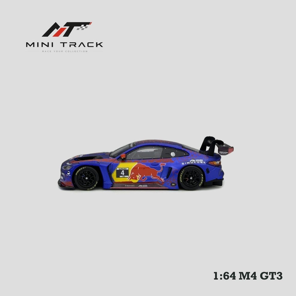 (Coming Soon) MINITRACK 1:64 M4 2nd Generation G82 GT3 Red Bull Livery Carriage #4
