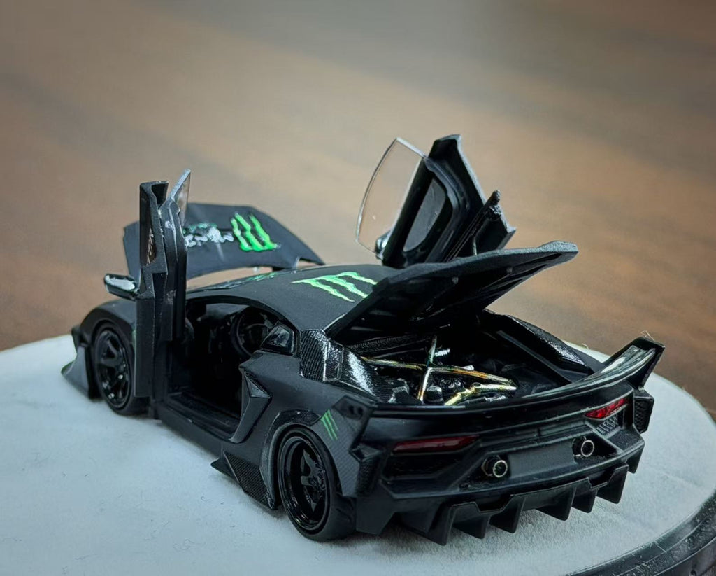 (Coming Soon) PGM 1/64 LP700 GT EVO Black Monster - Luxury Version