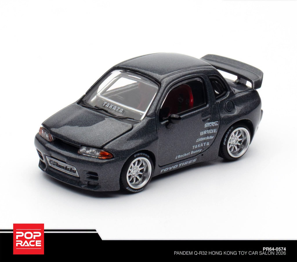 POPRACE 1:64 Pandem Pocket Bunny R32 Metal Gray 2026 HK Toy Car Salon