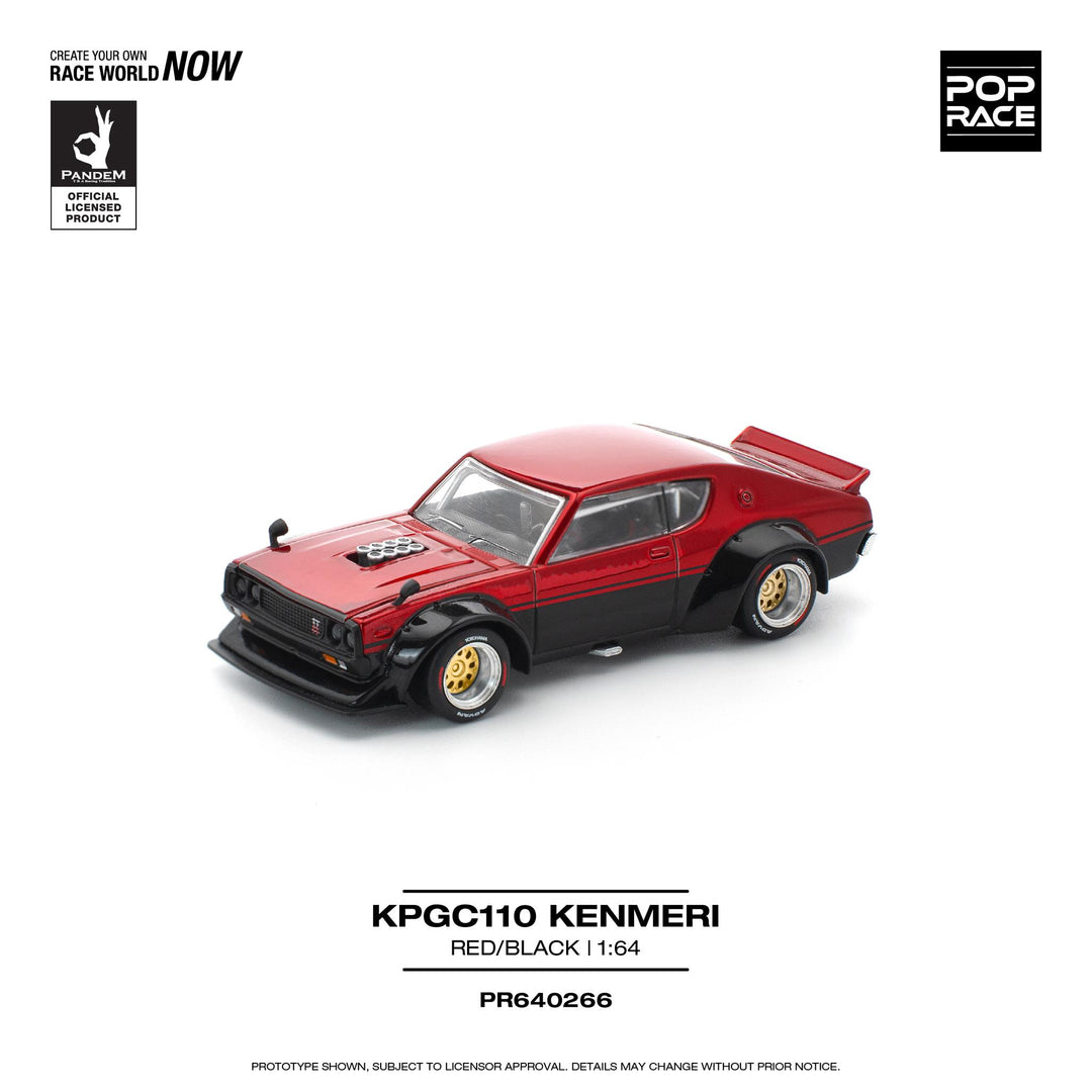 (Coming Soon) POPRACE 1/64 KPGC110 KENMERI - RED/BLACK
