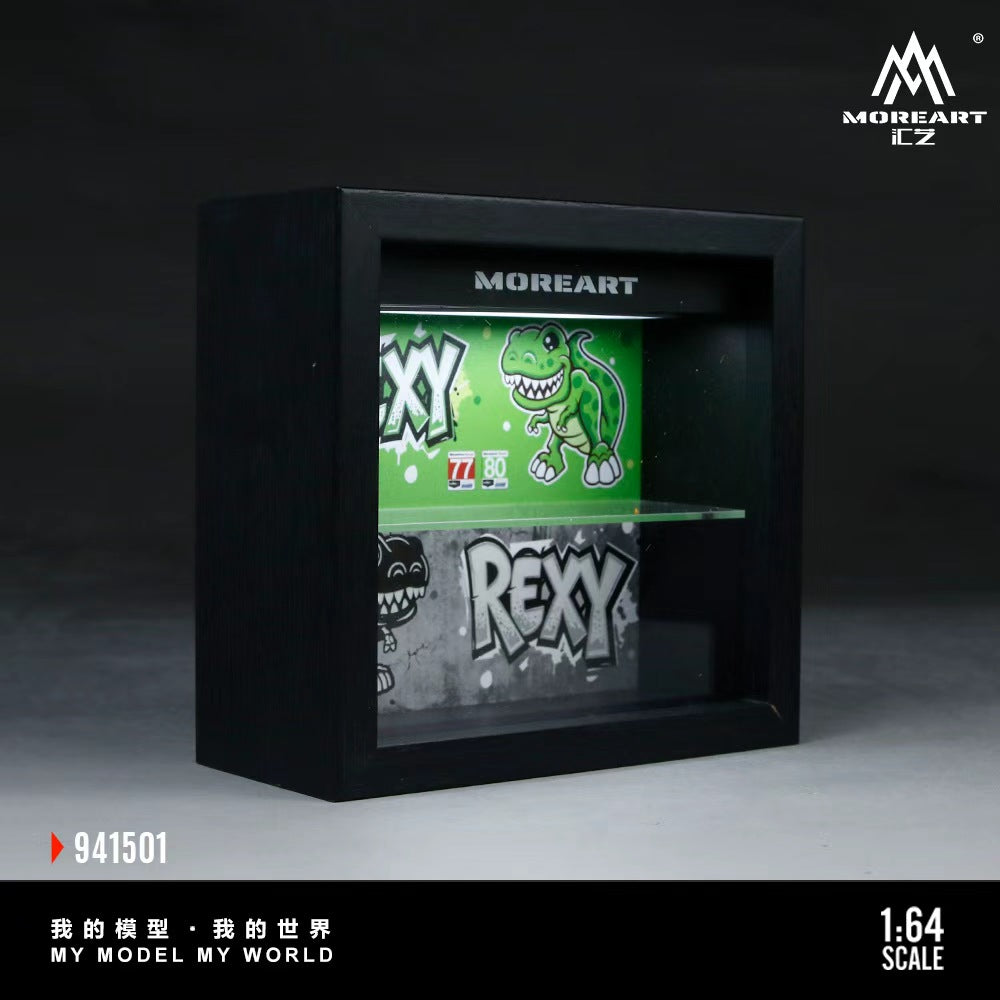 (Pre-Order) MOREART 1:64 Green/Skelly Integrated Picture Frame - Dinosaur Painted Scene Model *DEADLINE July 2, 2026**