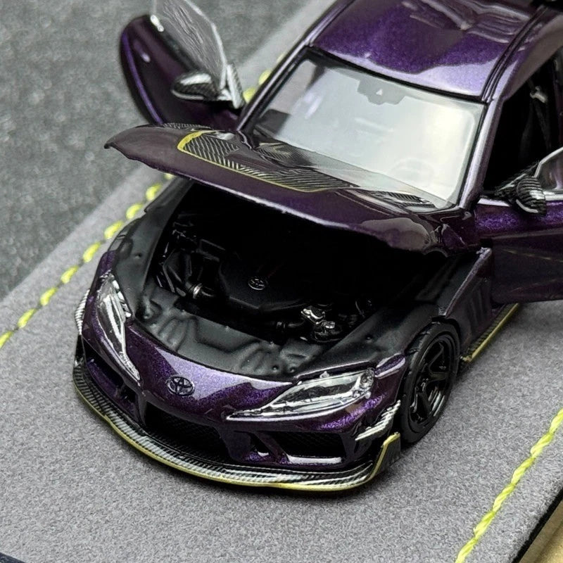 (Coming Soon) TOPART 1/64 Toyota Official Authorization Supra A90 (Darwin Pro Widebody Version) - Purple