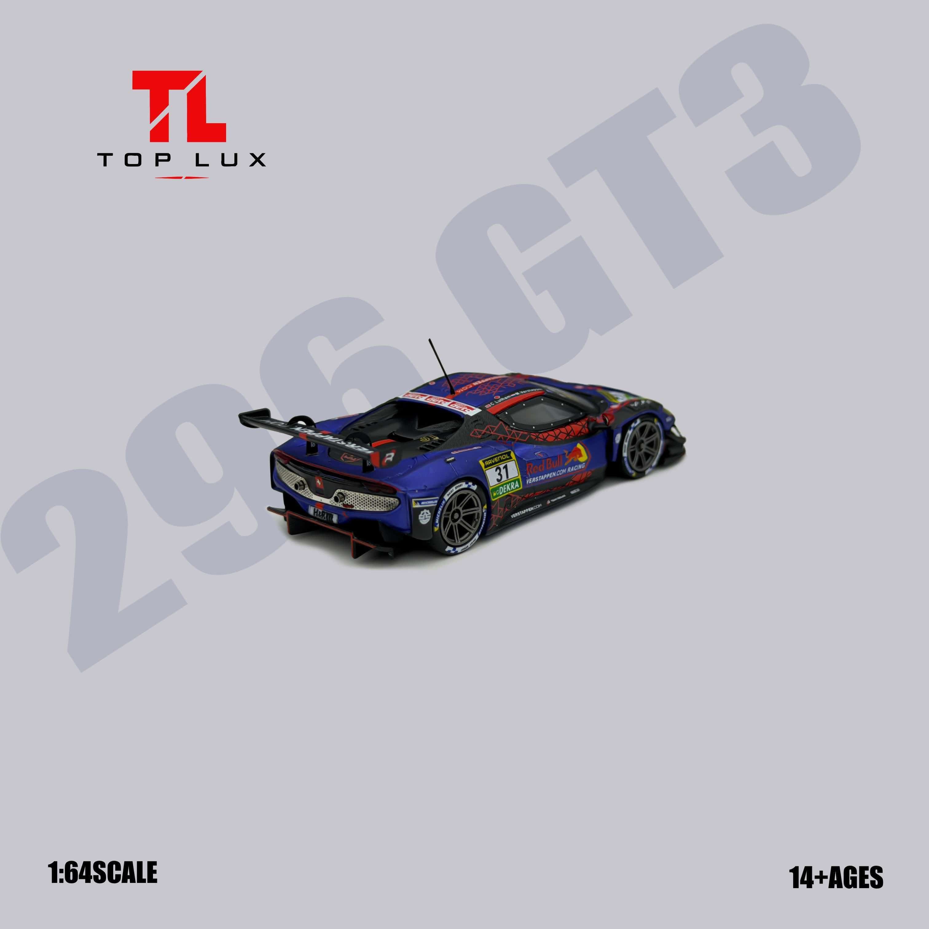 (Coming Soon) TOPLUX 1/64 296GT3 Red Bull 31# Diecast model