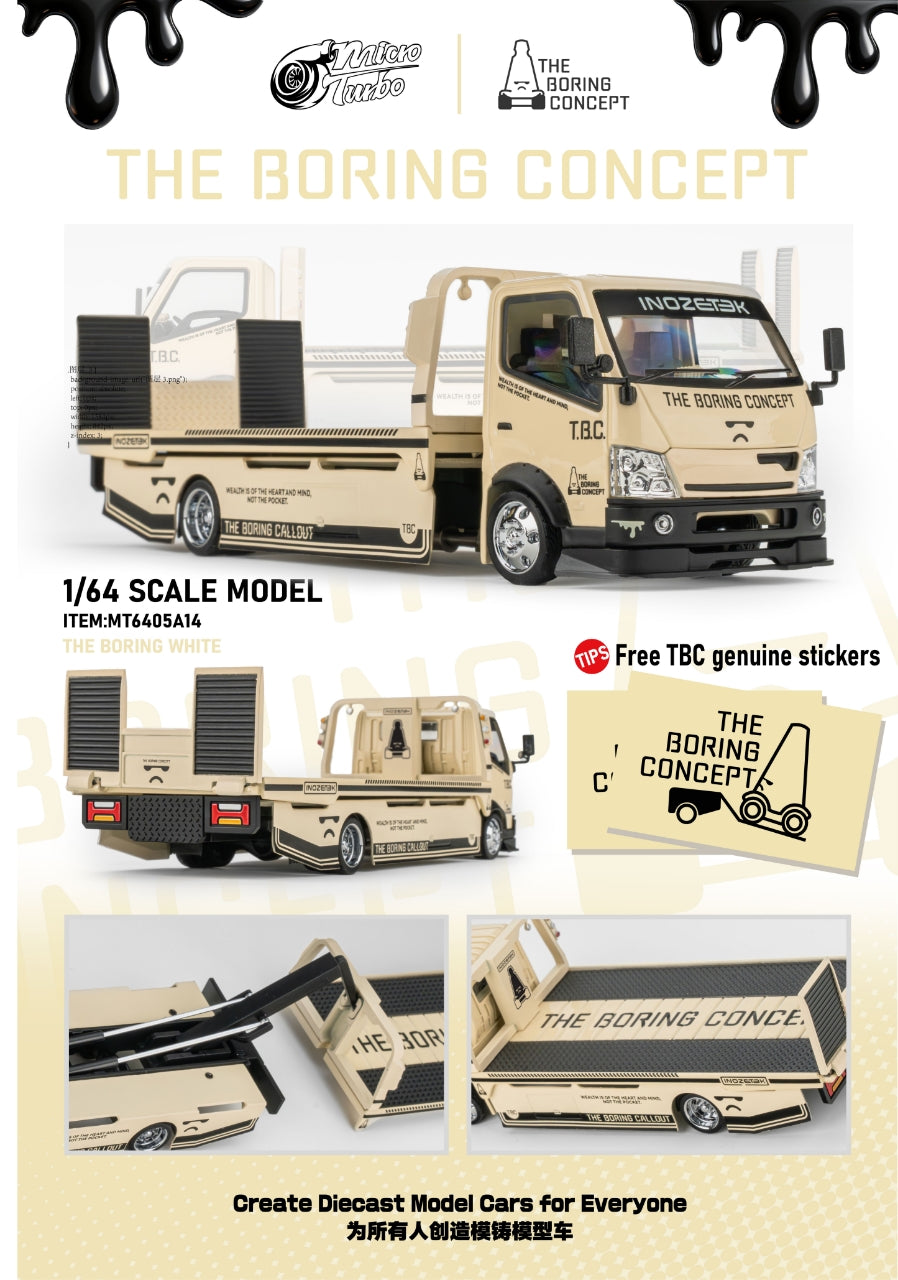 (Pre-Order) MICROTURBO X TBC 1/64 Fully Floor-Standing Flatbed Trailer **DEADLINE June 26th, 2026**