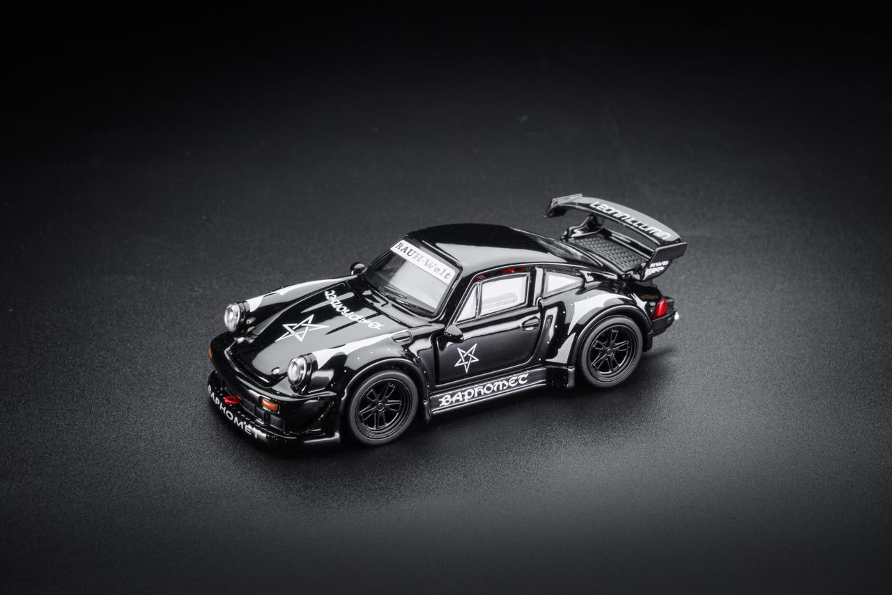 (Coming Soon) FG 1:64 Porsche RWB 930 Diecast - Black Devil Livery