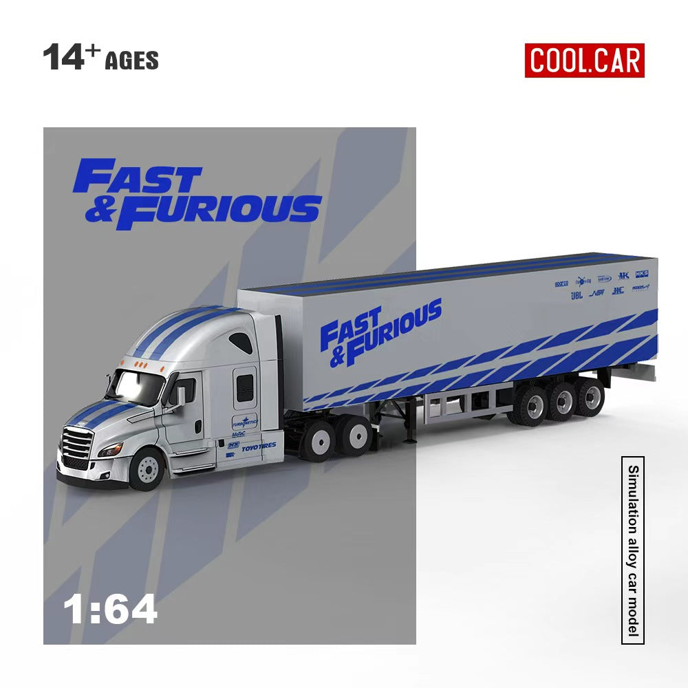 (Coming Soon) COOLCAR 1/64 Freightliner "Fast & Furious" Livery Container Truck