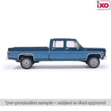 (Coming Soon) IXOAMERICA 1:64 1980 GMC High Sierra K2500 Crew Cab Wideside - Dark Blue Metallic & Medium Blue - Special Two-Tone