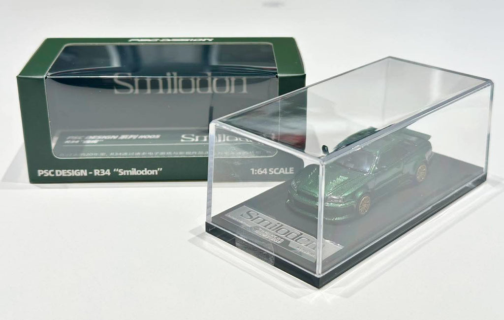 TIMEMICRO × PSC DESIGN  1/64 R34 "Smilodon" Dark Green Diecast Model
