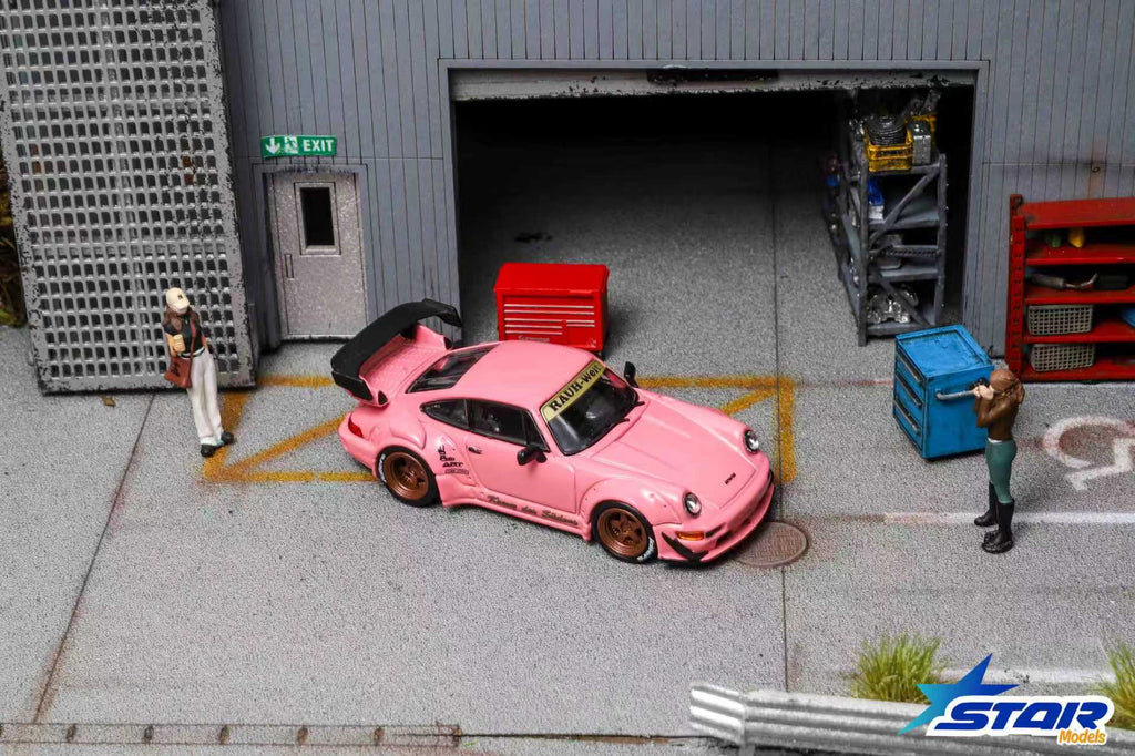 (Pre-Order) STAR MODEL 1:64 Rauh-Welt Widebody Modified RWB964GT Wing Diecast Model - SoCro Pink