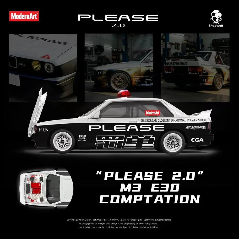 (Coming Soon) MODERNART & SHEPWELL collaboration model - E30 M3 series - "Please 2.0"