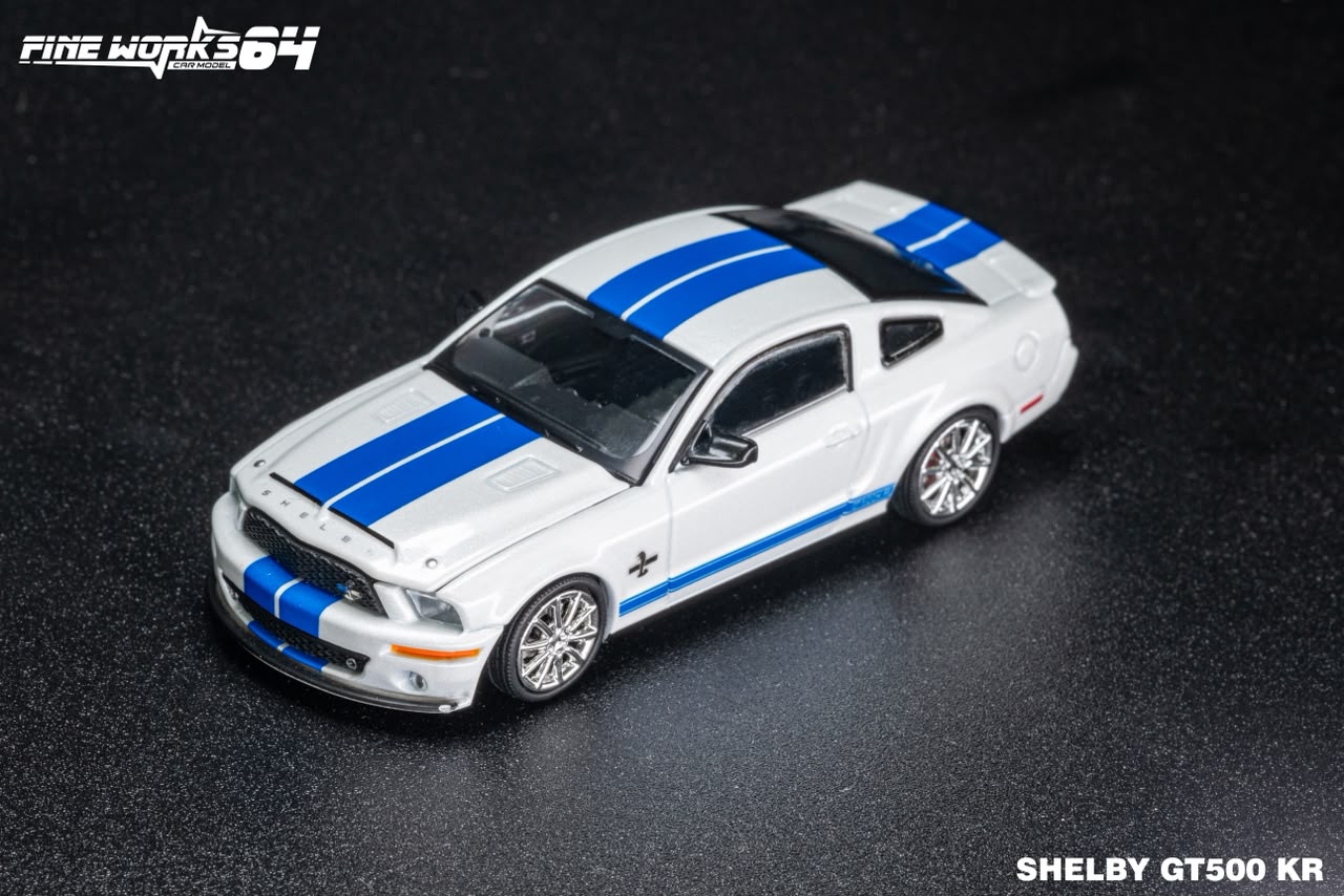 (Coming Soon) FINEWORKS64 1:64 Shelby GT500 2008 Model - White