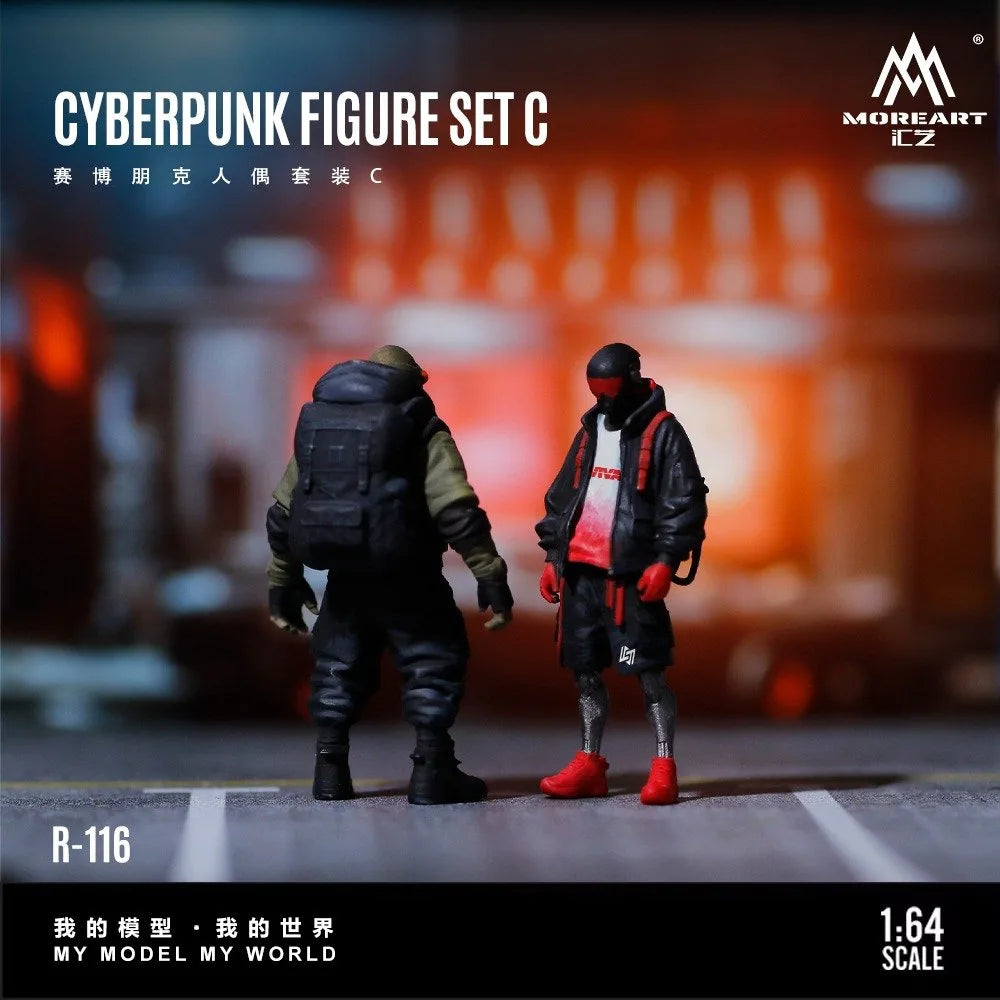 (Coming Soon) MOREART 1:64 Cyberpunk Figure Set C