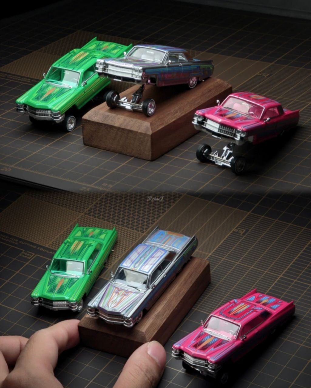 (Coming Soon) 97M 1/64 1964 Cadillac Coupe DeVille Lowrider - Pink
