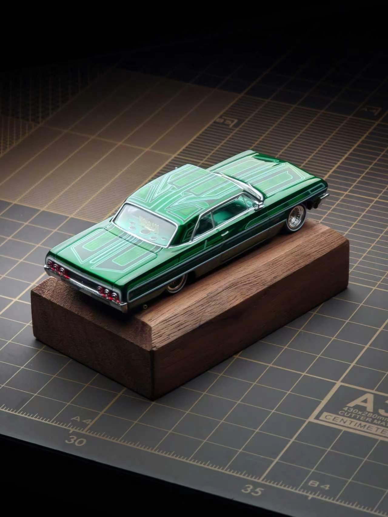(Pre-Order) 97M 1/64 1964 Chevrolet Impala - Transparent Green ** DEADLINE - July 12th, 2026**