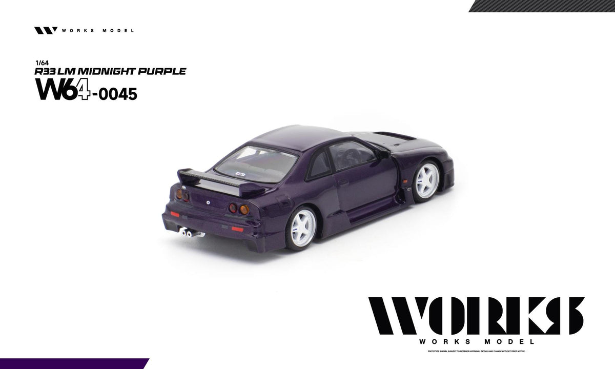 (Coming Soon) WORKS 1/64 R33 LM MIDNIGHT PURPLE