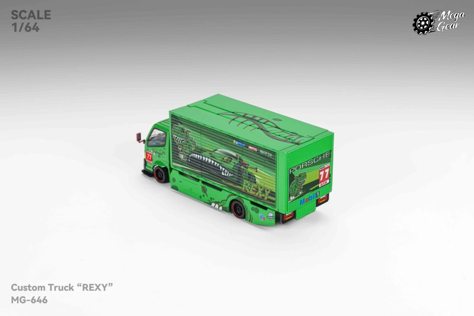 (Coming Soon) MEGAGEAR 1/64 Custom Truck Diecast - "Rexy" livery
