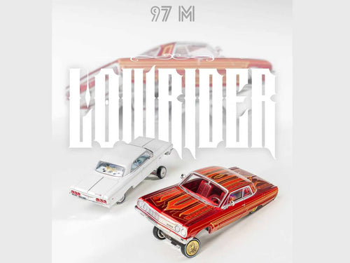 (Coming Soon) 97M 1:64 1964 Chevrolet Impala Low Rider Transparent Red