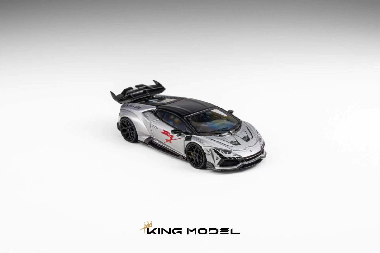 (Coming Soon) KINGMODEL 1/64 DarwinPRO Huracan LILITH Diecast model - Glossy Silver