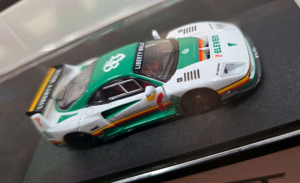 (Coming Soon) Ghost Player 1/64 F40 LBWK " 7 Eleven" White Racing
