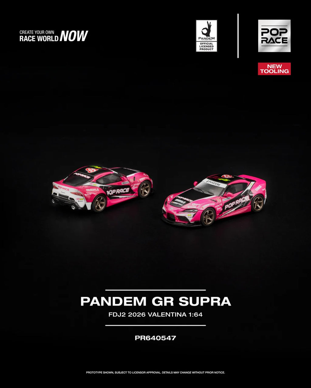 (Coming Soon) POPRACE 1:64 PANDEM GR SUPRA FDJ2 VALENTINA PIAZ PR640-547