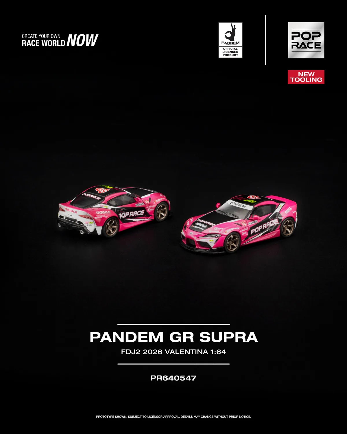 (Coming Soon) POPRACE 1:64 PANDEM GR SUPRA FDJ2 VALENTINA PIAZ PR640-547