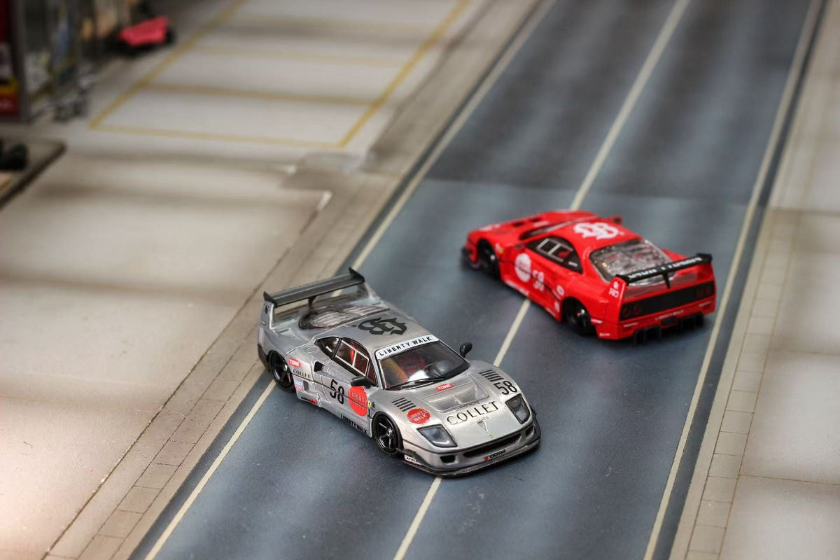 (Coming Soon) GHOST PLAYER 1/64 LBWK F40 Diecast - Raw #58