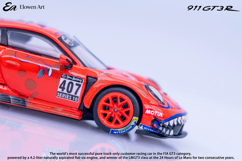 (Coming Soon) ELOWENART 1:64 Porsche 911 GT3 - Red Dragon