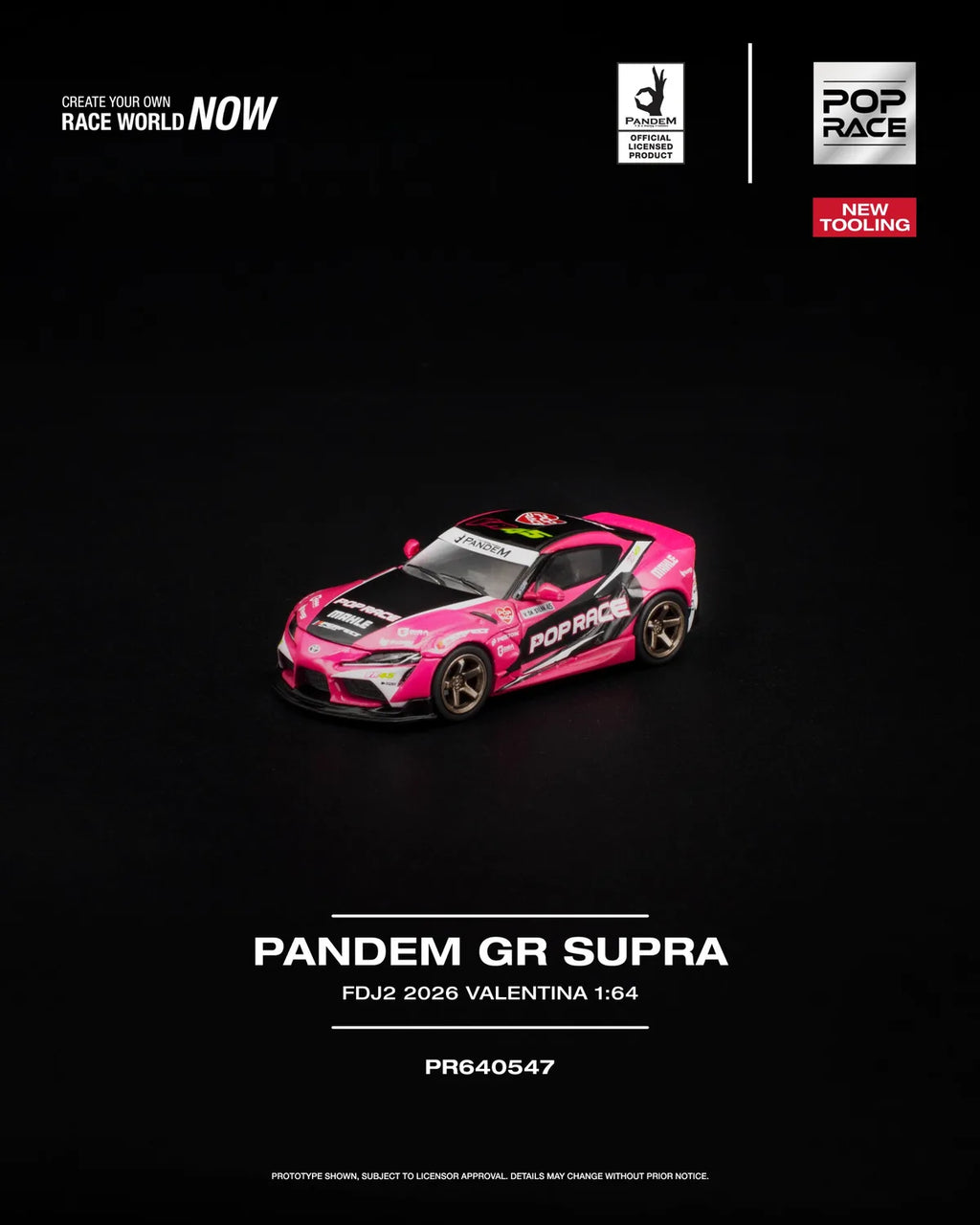 (Coming Soon) POPRACE 1:64 PANDEM GR SUPRA FDJ2 VALENTINA PIAZ PR640-547