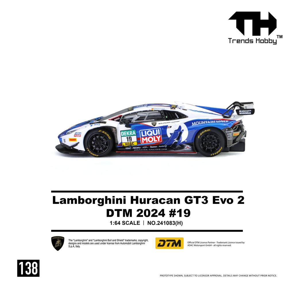 (Coming Soon) TRENDSHOBBY 1/64 Lamborghini Huracan GT3 EVO2 - DTM 2024 #19