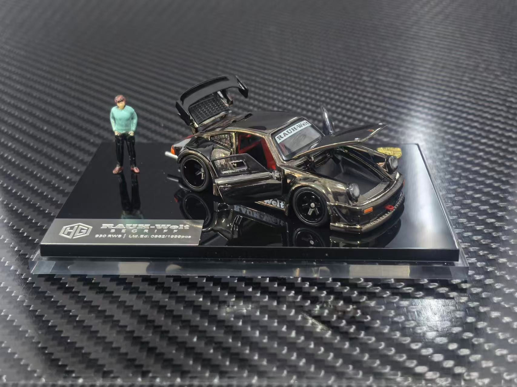 (Coming Soon) FG Customized Version 1/64 RWB930 Fully Open Diecast Model