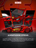 (Coming Soon) COOLCAR 1/64 Lamborghini GTEVO Lighting McQueen Metallic Red